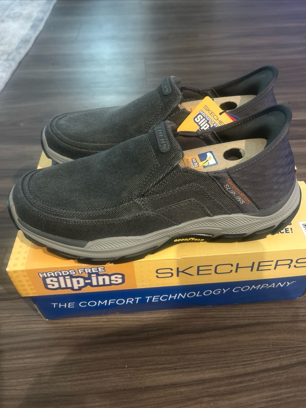 Skechers Slip-ins Respected Holmgren Men's Shoes 10.5 Extra Wide Charcoal NWT